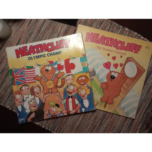 Vintage Heathcliff Paperback Books | Set of 2 | Collectible 1980s Nostalgia - Picture 1 of 3